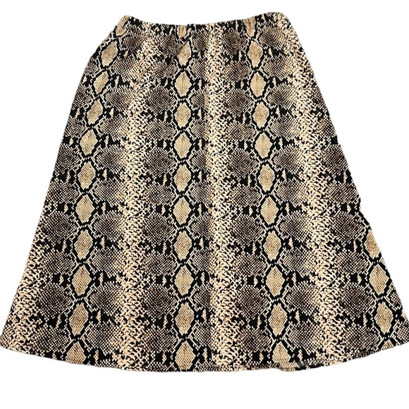 Tahari snake print midi skirt size medium - Picture 1 of 6
